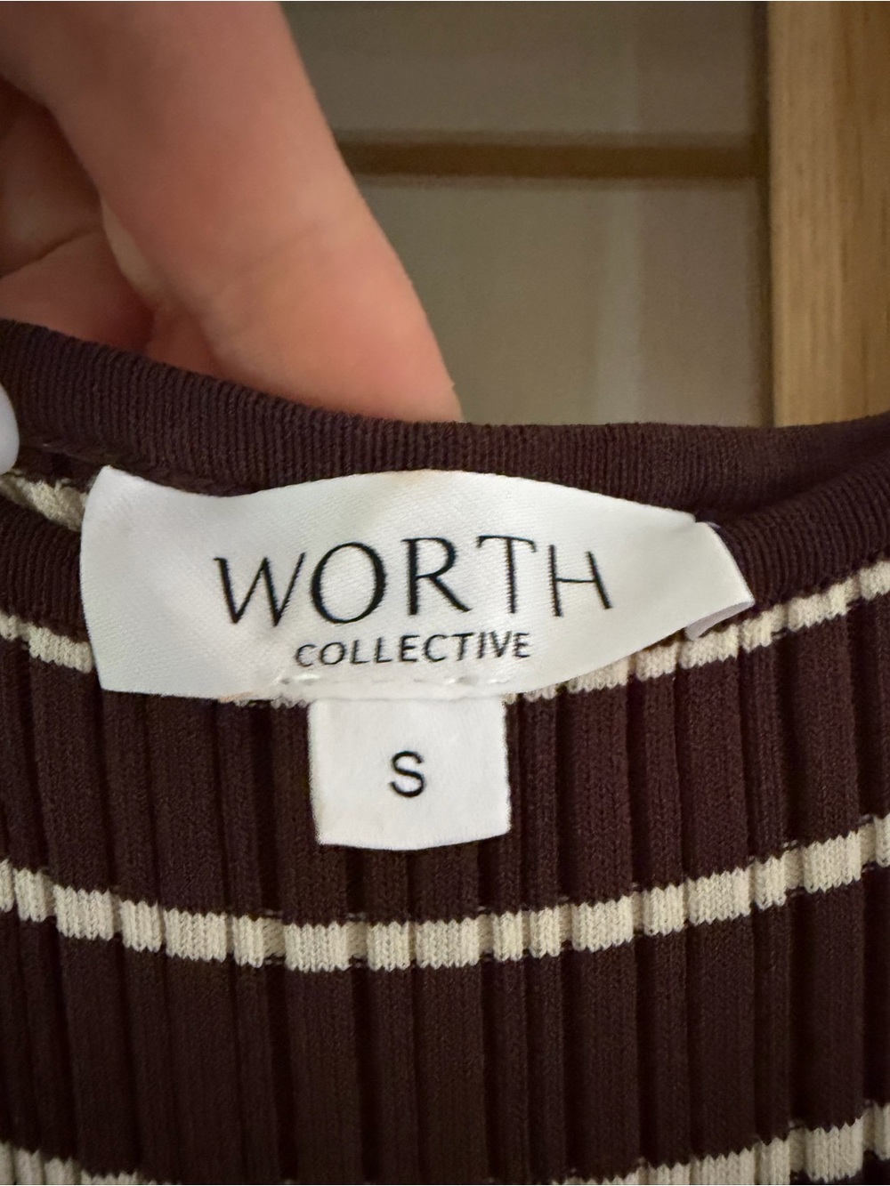 Scarlett Tank Maxi Dress in Brown/Cream Stripe - Picture 5 of 6